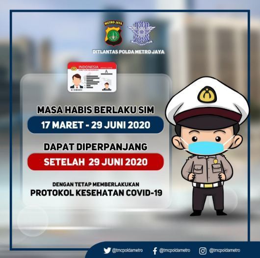 Eranasional.com - Kepolisian Resor Metro Depok kembali membuka layanan perpanjangan Surat Izin Mengemudi (SIM) sejak, Sabtu 30 Mei 2020.