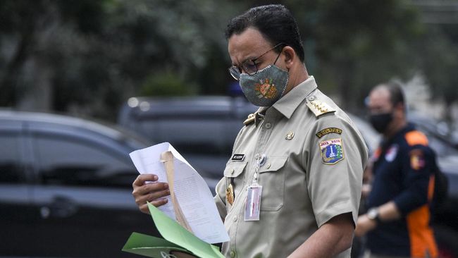 Gubernur DKI Jakarta Anies Baswedan positif covid-19. (Foto: ANTARA FOTO)