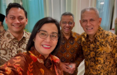 Sri Mulyani saat bersama tiga wakilnya. Dok: Eranasional/HO Instagram/Sri Mulyani.