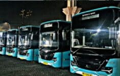 Bus mudik gratis Pemprov Sulsel. (Foto: Eranasional)