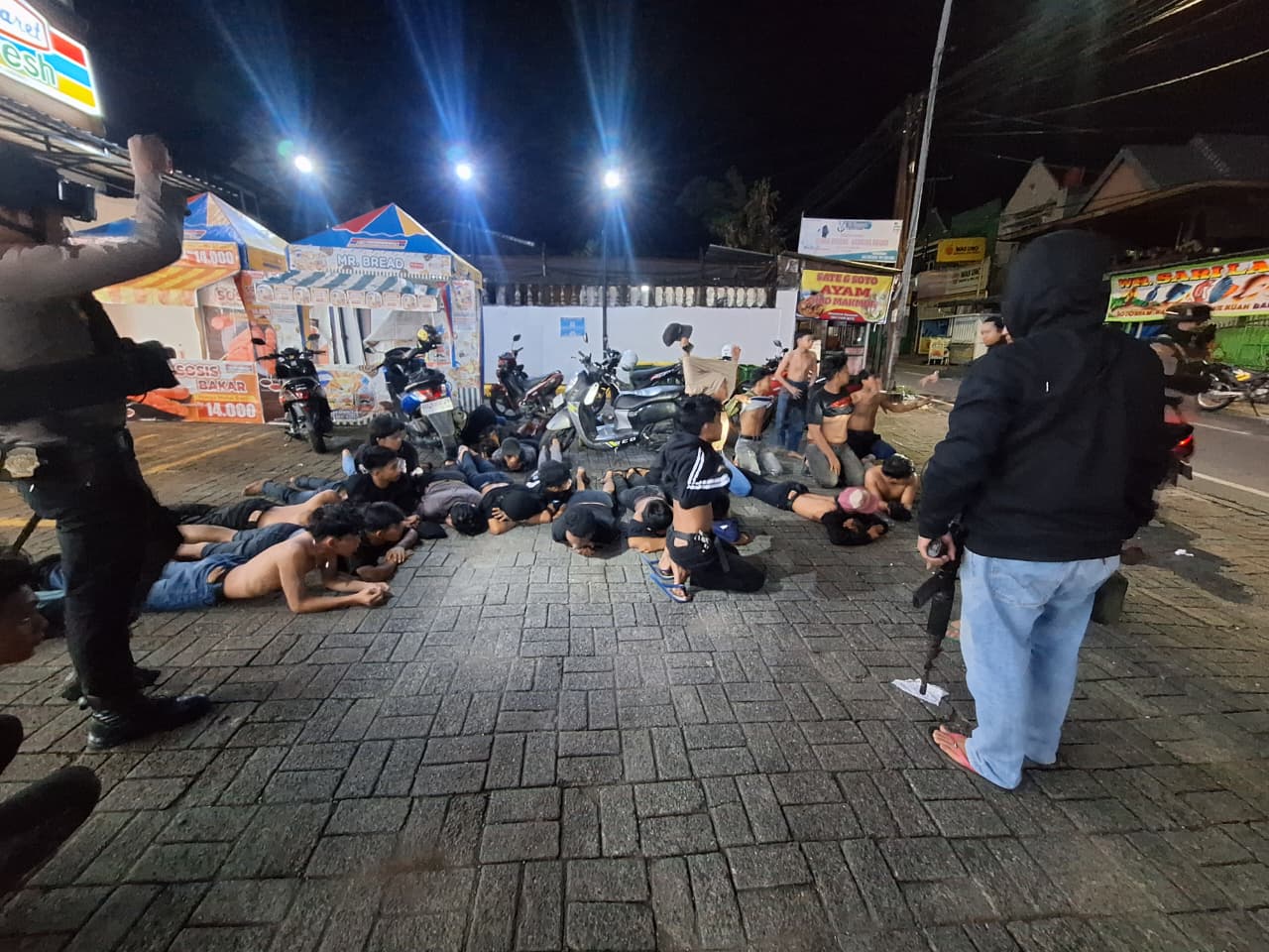 Geng motor diamankan Resmob polres Maros. (Foto: dok. resmob)