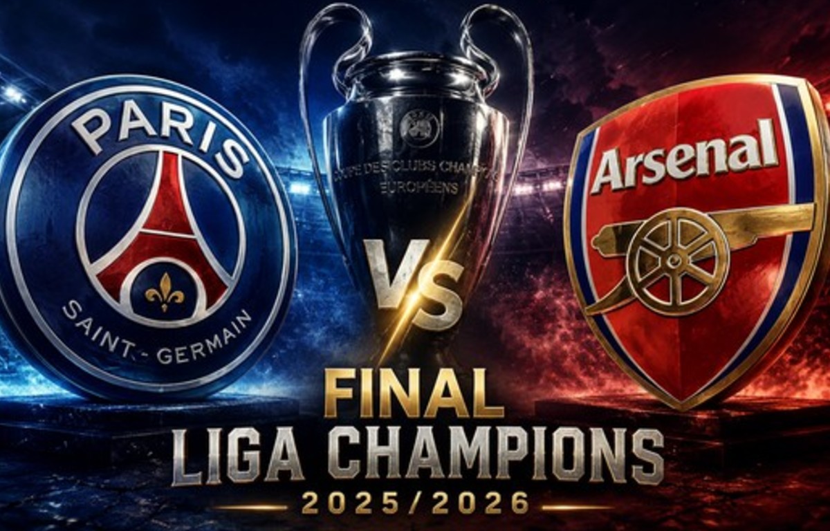 PSG akan menghadapi Arsenal pada partai final Liga Champions UEFA 2025/2026 di Puskás Aréna, Budapest, Hungaria, Sabtu (30/5). (Foto: Dok UEFA)
