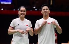 Amri/Nita Harus Puas dengan Perak di final Asian Games. (Foto: PBSI)