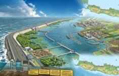 Ilustrasi Giant Sea Wall. (Foto: Ilustrasi)