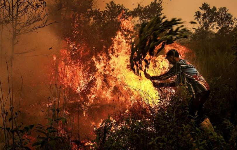 Pemerintah kucurkan dana ratusan miliar untuk penanganan Karhutla. (Foto: Antara)