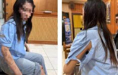 Korban perampokan dan kekerasan seksual di Makassar saat melapor ke Polrestabes Makassar. (Foto: Dok. Korban)